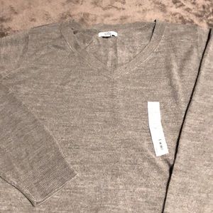 NWT Men’s V neck gray sweater, sz XXL